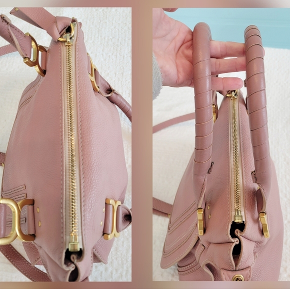 Chloé Marcie Double Carry Leather Bag – Dusty Rose January 2016 - Picture 11 of 16